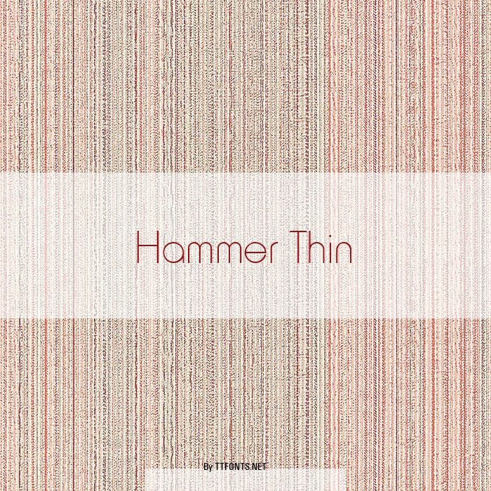 Hammer Thin example